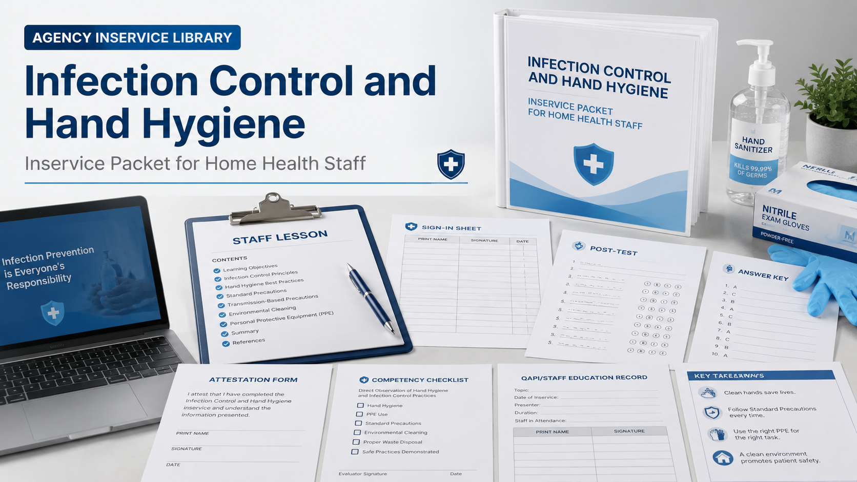 Infection Control and Hand Hygiene Inservice Packet for Home Health Staff