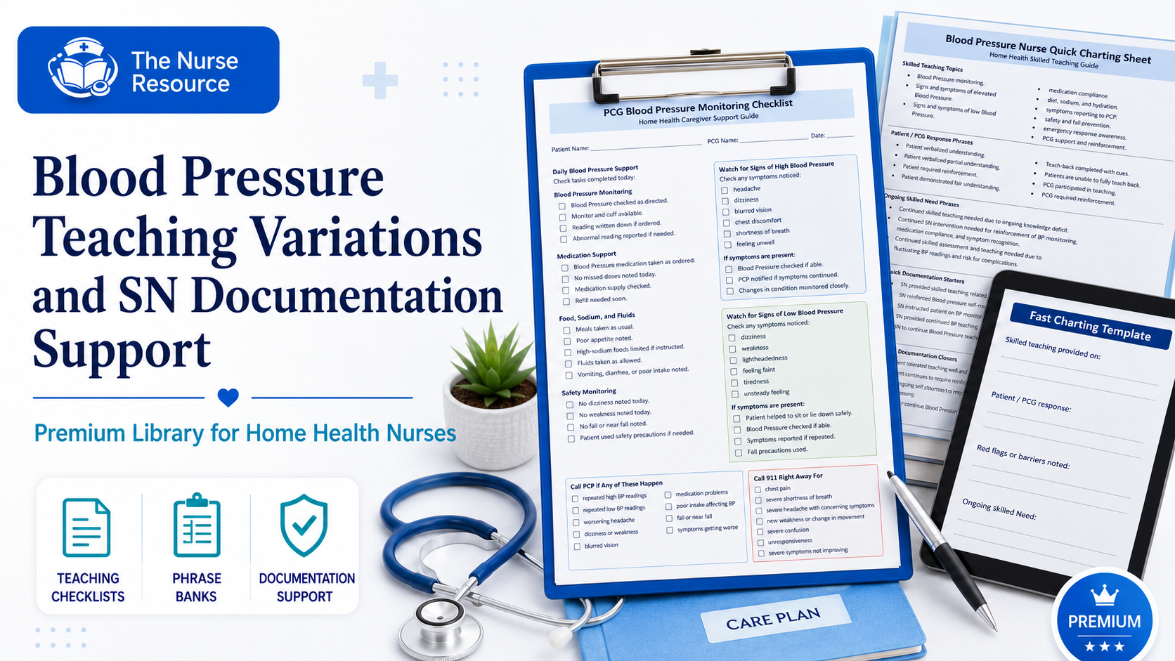 Blood Pressure Teaching Variations and SN Documentation Support