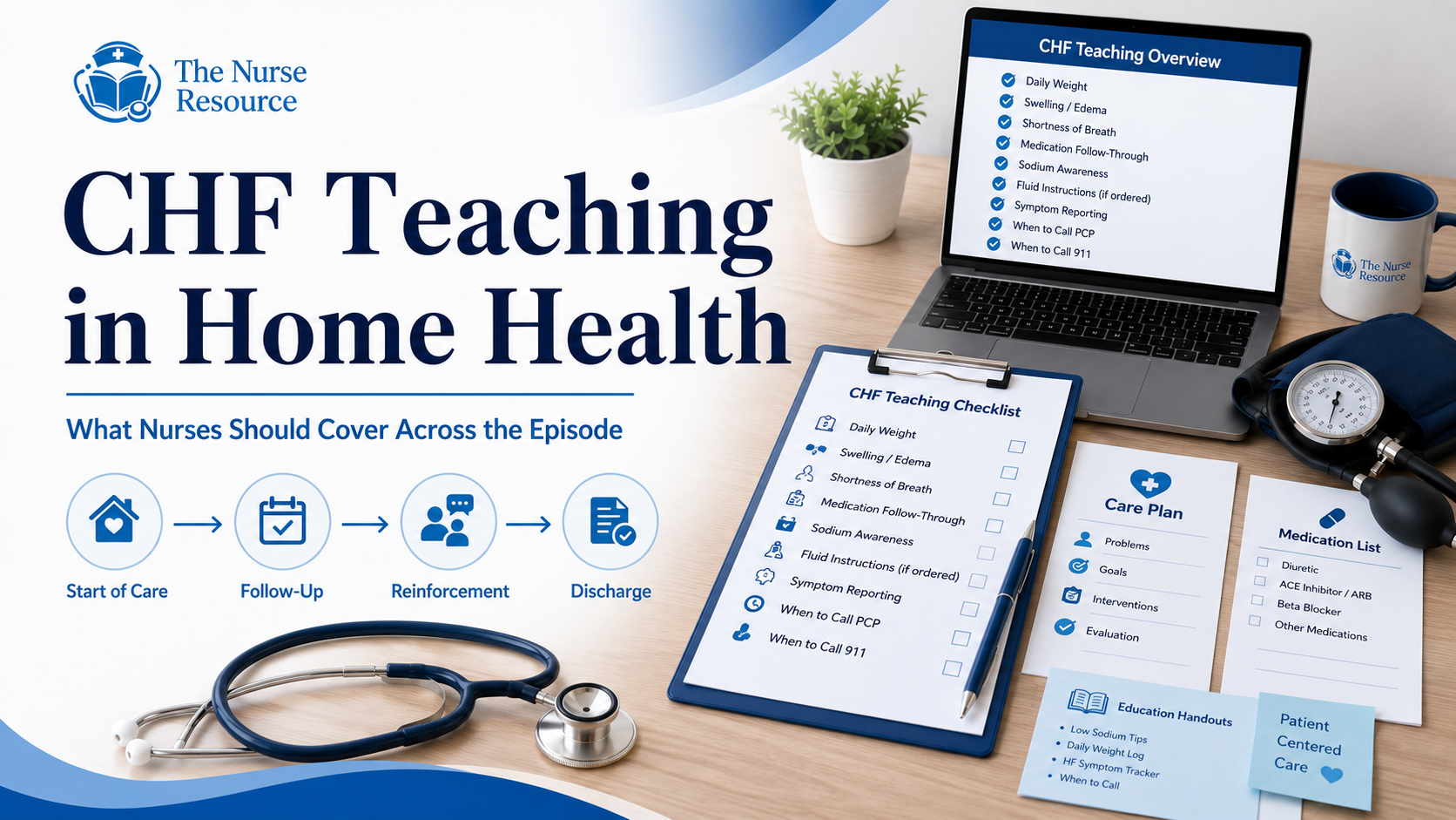 CHF Teaching in Home Health: What Nurses Should Cover Across the Episode